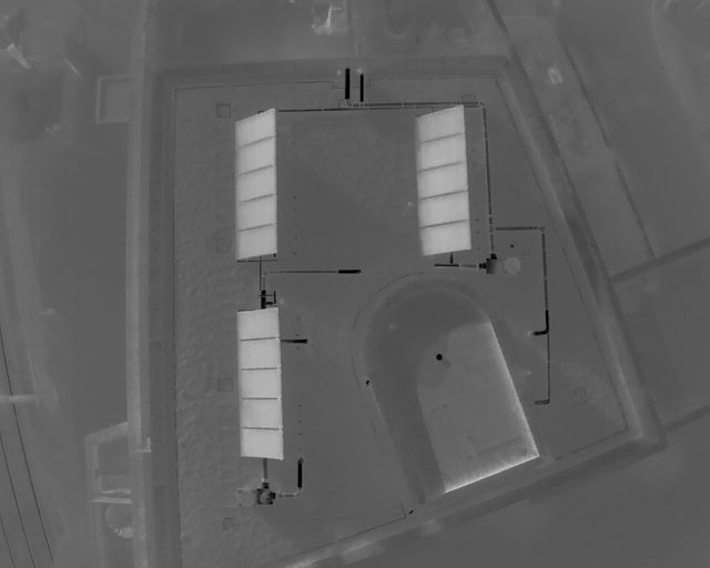 Thermografische Prüfung mit Drohne