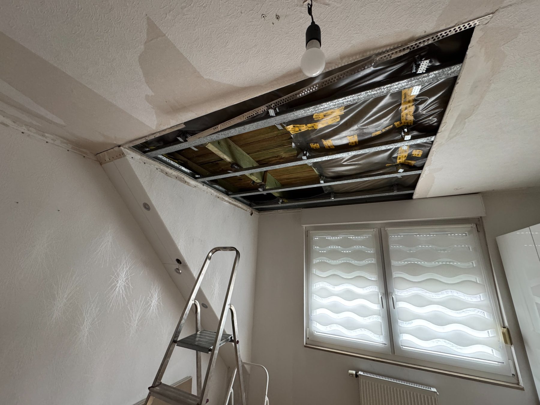 Sachverständige Untersuchung eines Schadenbereichs